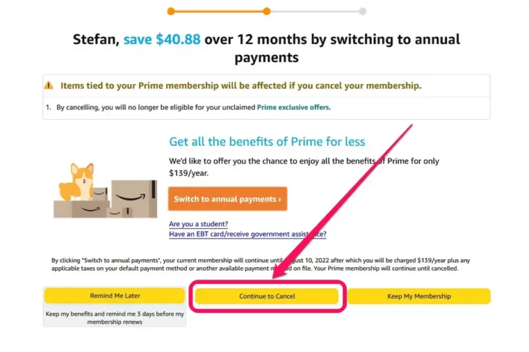 Cancel Amazon Prime