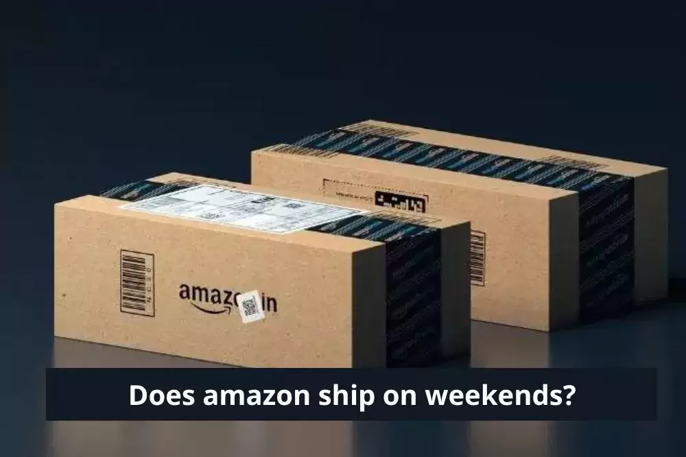 Amazon warehouse with packages