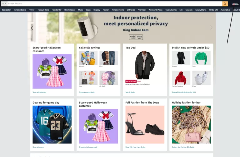 Amazon language settings