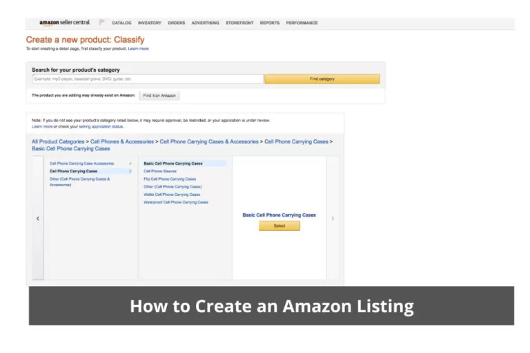 Amazon Listing Creation Process