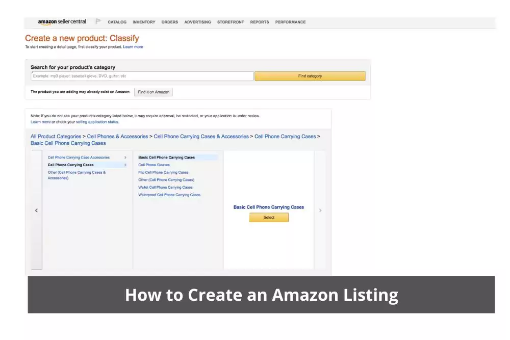 Amazon Listing Creation Process
