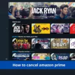 Cancel Amazon Prime subscription screen