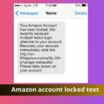 Amazon account locked text