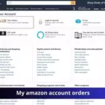 Amazon Account Orders Management