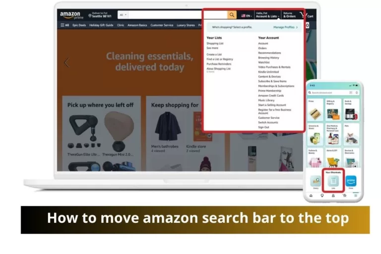 How to Move the Amazon Search Bar to the Top