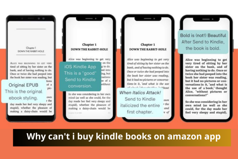 Why can't i buy kindle books on amazon app