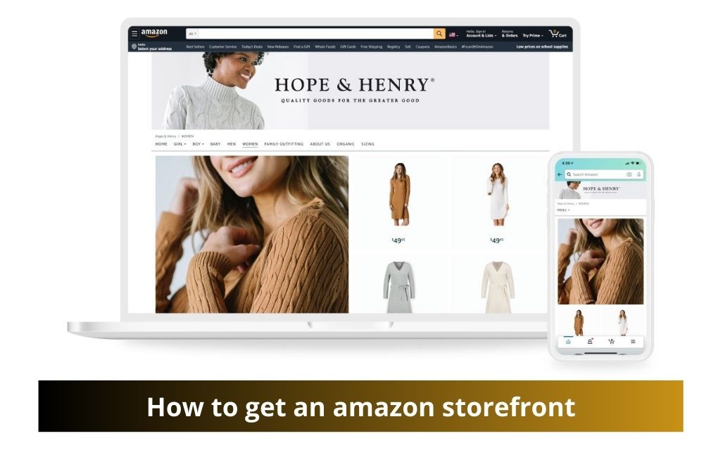 how to get an amazon storefront
