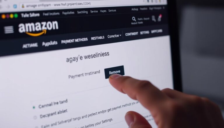 How to remove credit card from amazon