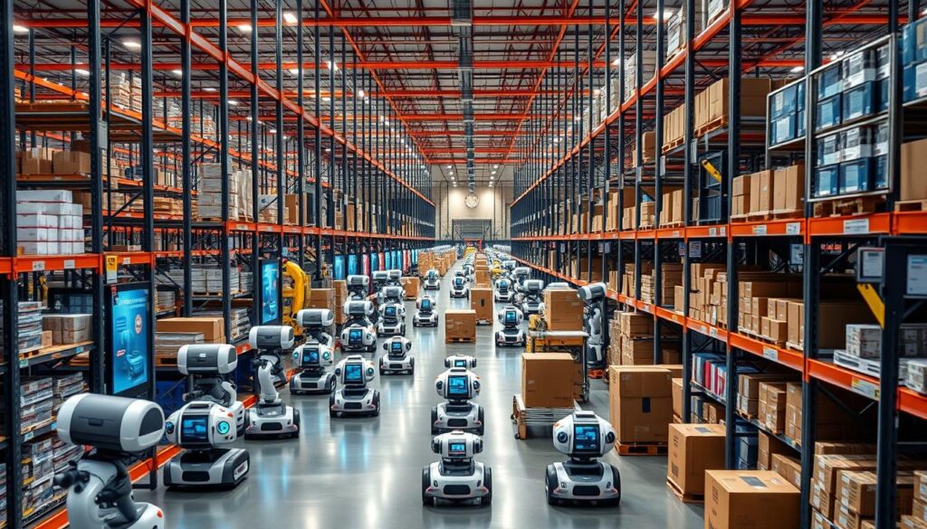 amazon fulfillment center robots