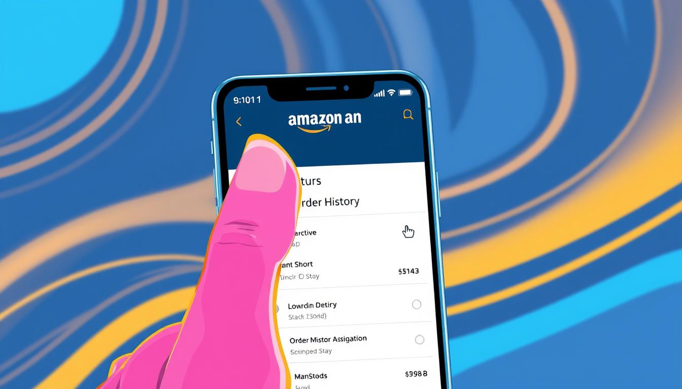 how to archive orders on amazon app