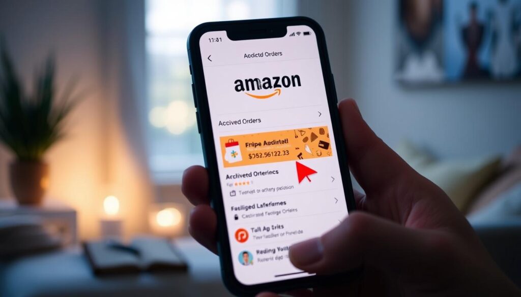 how to see archived orders on amazon