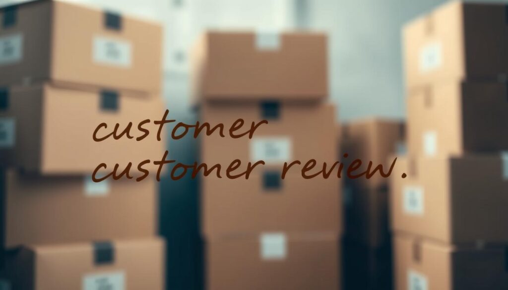 A customer review written in a conversational, handwritten style floats in the foreground against a softly blurred background. The review's text appears in a warm, natural calligraphic font, conveying a sense of personal, direct feedback. The review is set against a backdrop of stacked cardboard boxes, evoking an e-commerce or logistics setting, with muted, earthy tones creating a contemplative, constructive mood. Subtle light from an off-camera source casts gentle shadows, adding depth and highlighting the tactile, organic nature of the handwritten text. A customer review written in a conversational, handwritten style floats in the foreground against a softly blurred background. The review's text appears in a warm, natural calligraphic font, conveying a sense of personal, direct feedback. The review is set against a backdrop of stacked cardboard boxes, evoking an e-commerce or logistics setting, with muted, earthy tones creating a contemplative, constructive mood. Subtle light from an off-camera source casts gentle shadows, adding depth and highlighting the tactile, organic nature of the handwritten text.