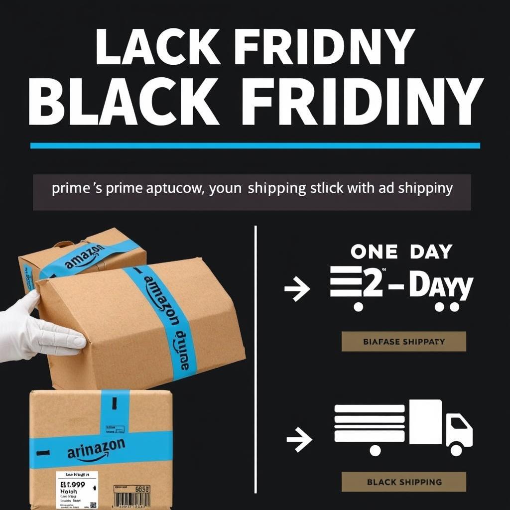 Amazon Prime fast shipping options highlighted for Black Friday purchases