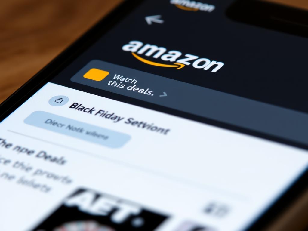 Amazon mobile app showing deal notifications and price tracking features